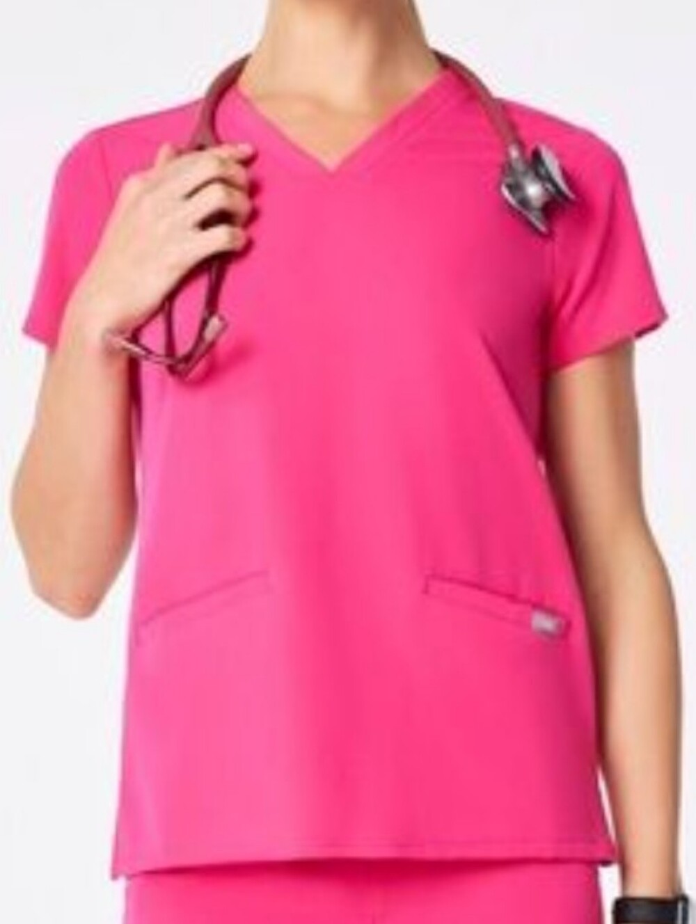 Figs Casma Shocking Pink Scrub Top Sz XXL